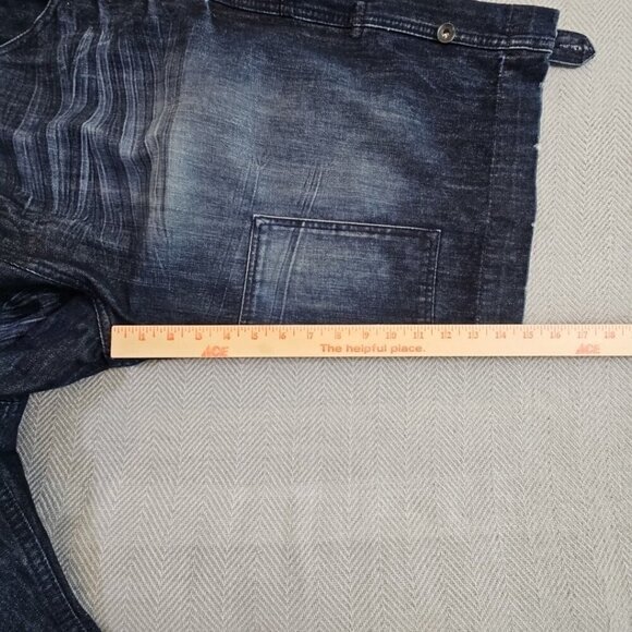 Rocawear Baggy Jean Shorts Men's Size 38 Flap Pockets Y2k Hip Hop Original Fit - Picture 9 of 15